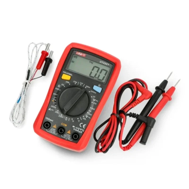 جهاز قياس متعدد رقمي مع حساس حرارة/ UT33C+ Palm Size Multimeters