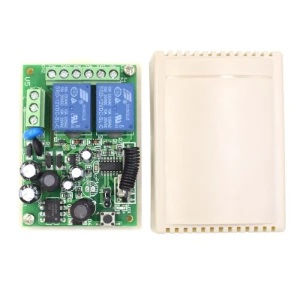 وحدة تحكم ريله ثنائيه / Wireless Remote Control Switch 433MHz 12V 2 CH Channel Relay RF
