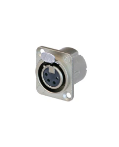 مقبس أنثى 4 دبابيس لتركيب اللوحة / panel mount female 4pin XLR socket